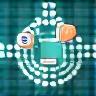 Icon depicting communication channels and media outreach